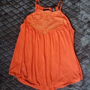 TORRID Embroidered High Neck Cami